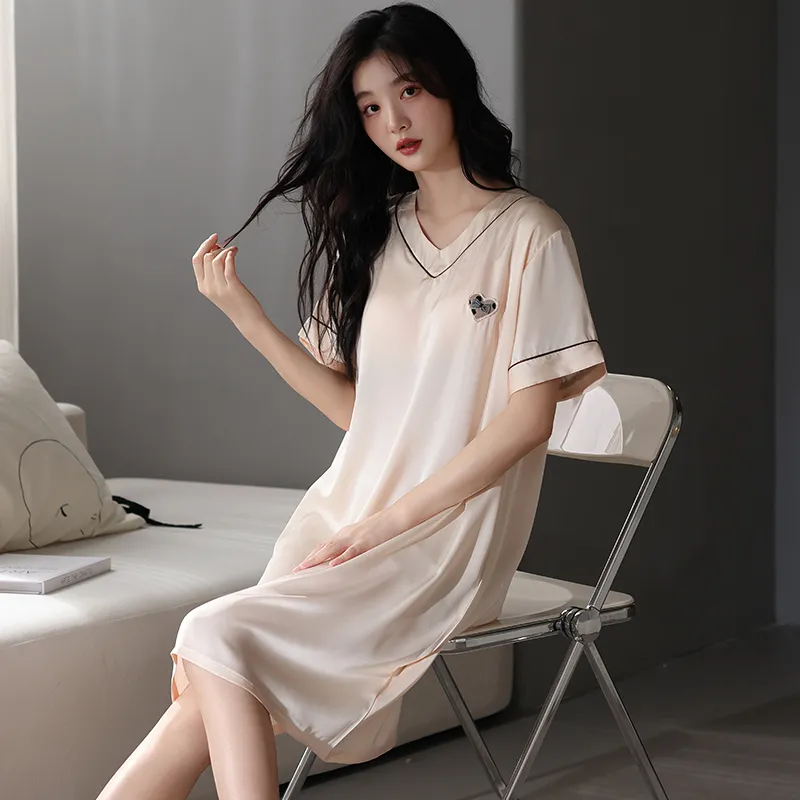 Qin Jing Nightgown Women's Champagne-7
