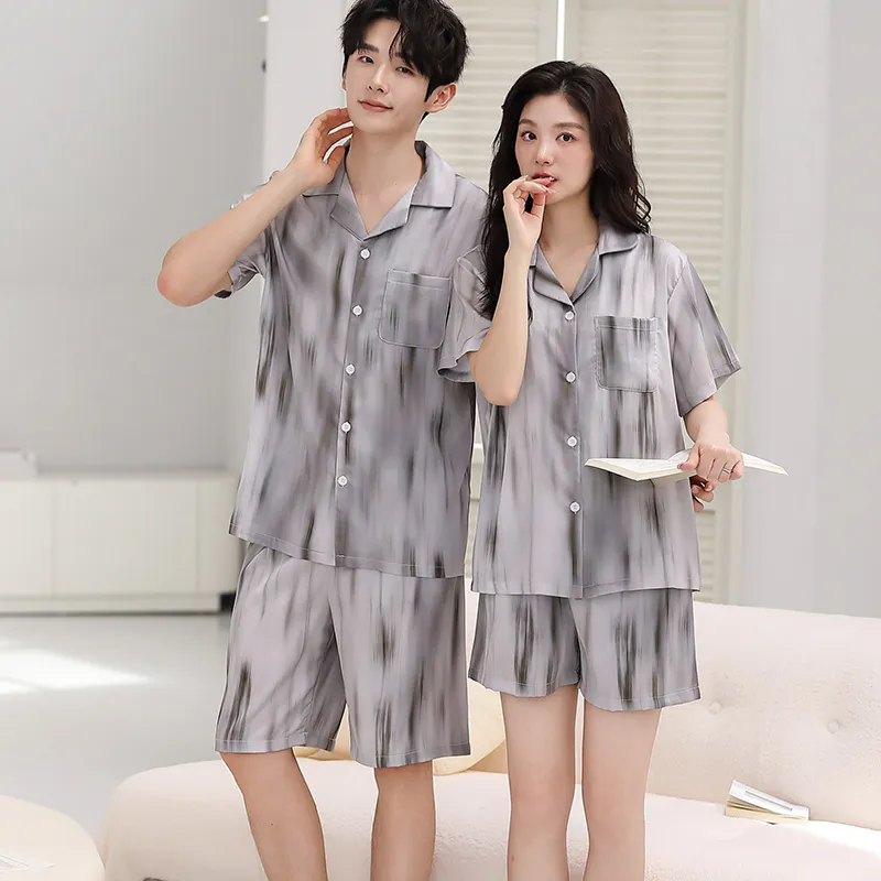 Qin Jing Pajama Set Unisex Gray-8