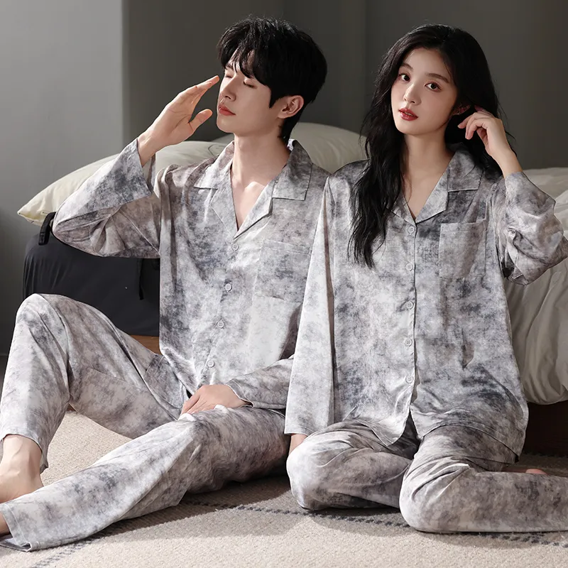 Qin Jing Pajama Set Unisex Gray-2
