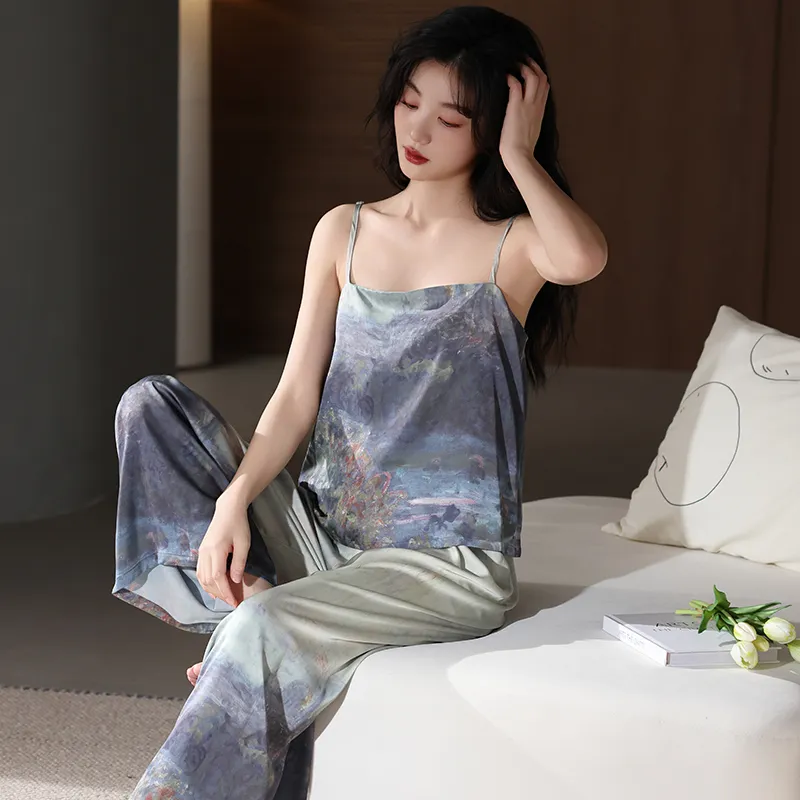 Qin Jing Pajama Set Women's Painted-5
