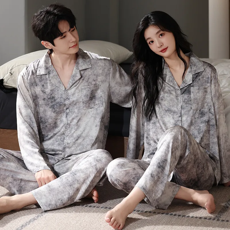 Qin Jing Pajama Set Unisex Gray-5