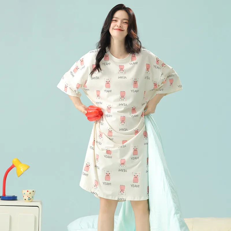 Qin Jing Nightgown Women's Pink-7