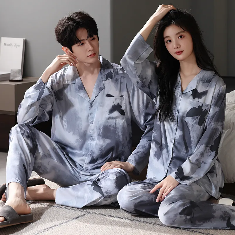 Qin Jing Pajama Set Unisex Ink-Wash-9