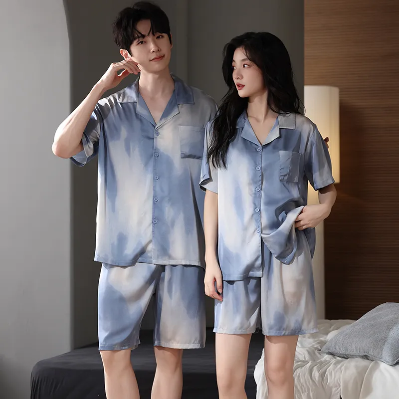 Qin Jing Pajama Set Unisex Blue-3