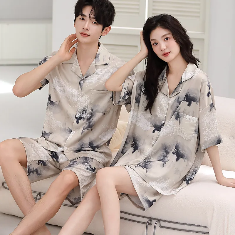 Qin Jing Pajama Set Unisex Gray-10