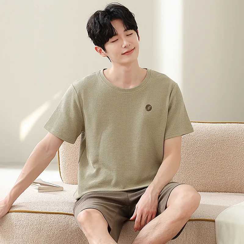 Qin Jing Pajama Set Men's Green-4