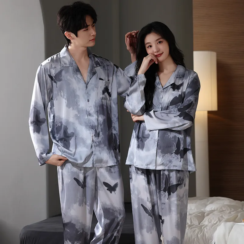 Qin Jing Pajama Set Unisex Ink-Wash-3