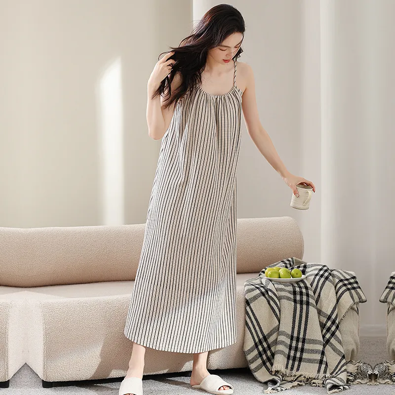 Qin Jing Nightgown Women's Gray-3