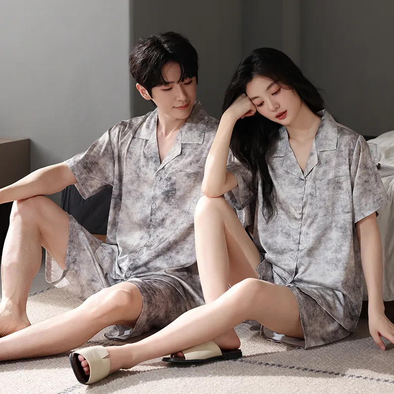 Qin Jing Pajama Set Unisex Gray-9