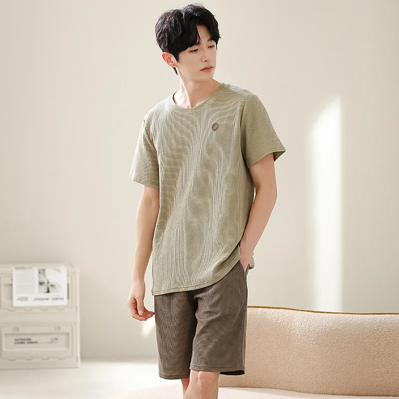 Qin Jing Pajama Set Men's Green-2