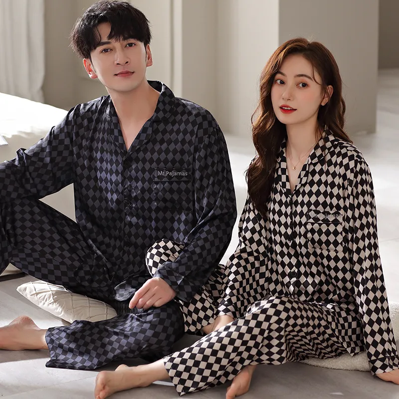 Qin Jing Pajama Set Unisex Houndstooth-6