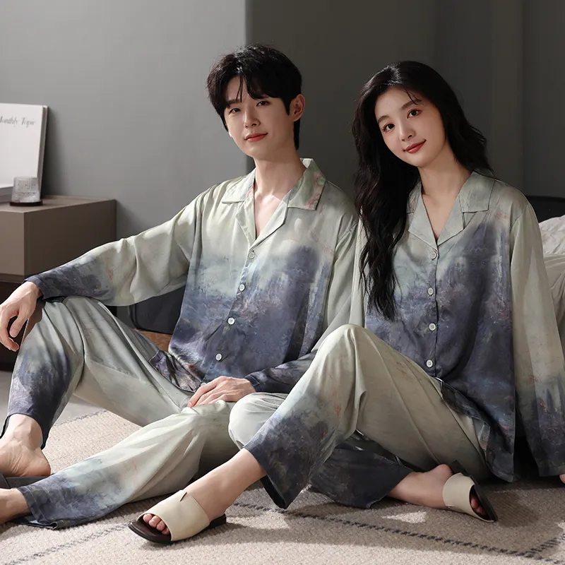 Qin Jing Pajama Set Unisex Gift Box Set Painted Color-9