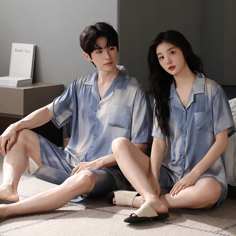 Qin Jing Pajama Set Unisex Blue-4