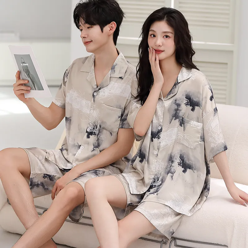Qin Jing Pajama Set Unisex Gray-7