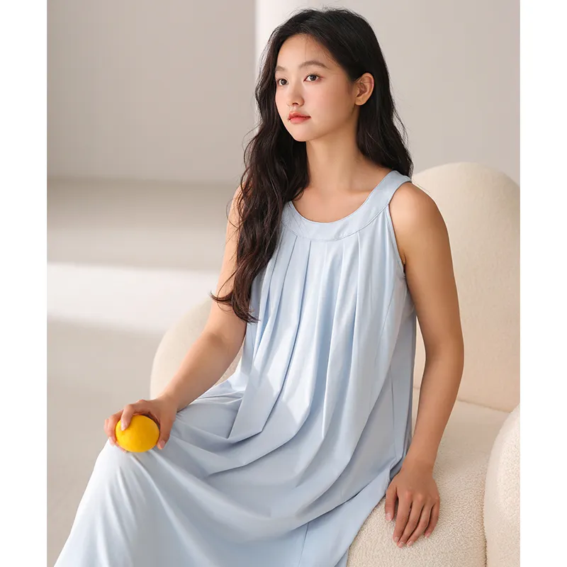 Qin Jing Nightgown Women's Gift Box Set Blue-2