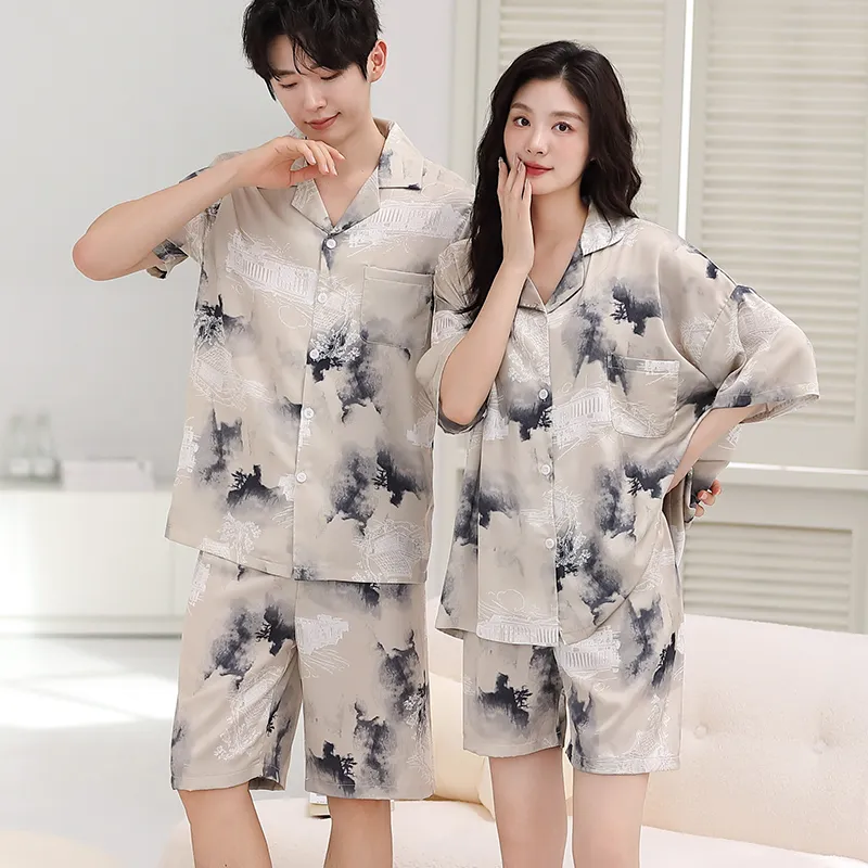 Qin Jing Pajama Set Unisex Gray-5