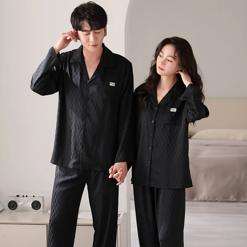 Qin Jing Pajama Set Unisex Matte Black-5