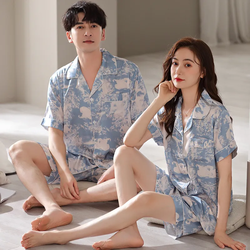 Qin Jing Pajama Set Unisex Royal Blue-6