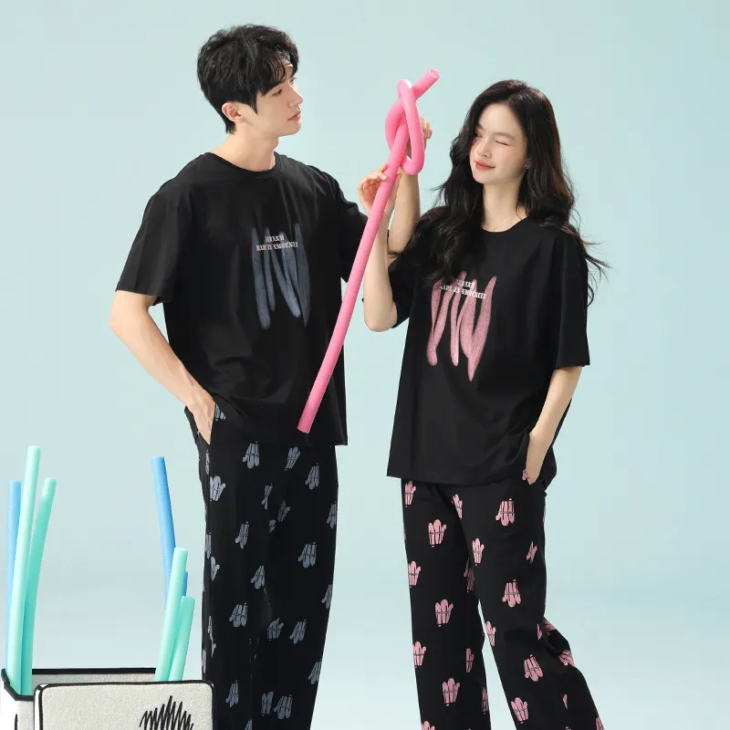 Qin Jing Pajama Set Unisex Black-7