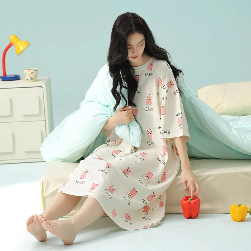 Qin Jing Nightgown Women's Pink-6