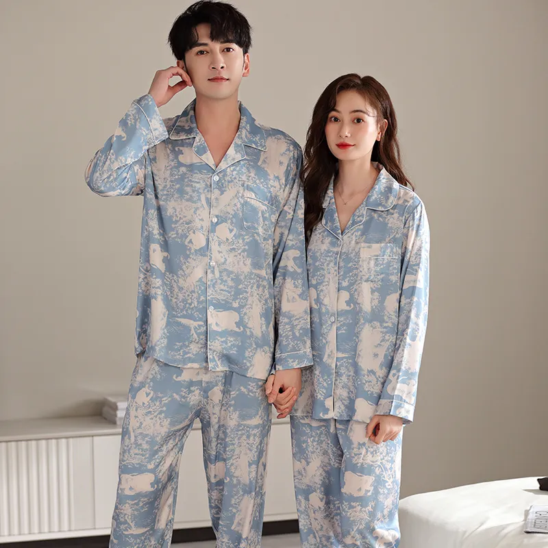 Qin Jing Pajama Set Unisex Royal Blue-2