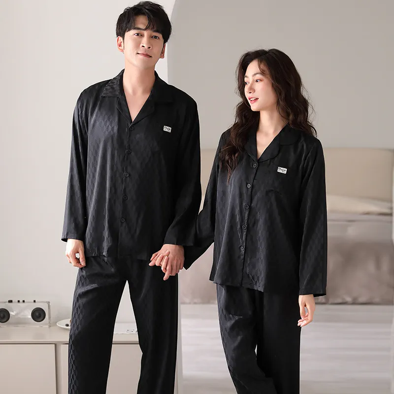 Qin Jing Pajama Set Unisex Matte Black-3
