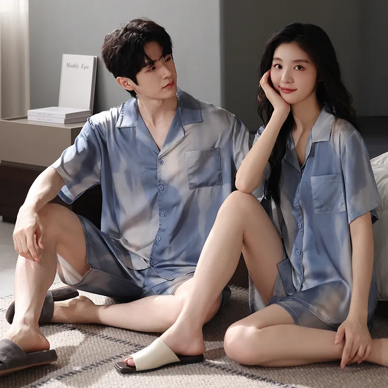 Qin Jing Pajama Set Unisex Blue-6