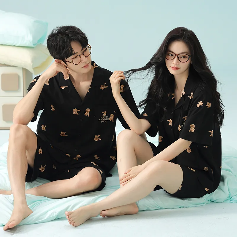 Qin Jing Pajama Set Unisex Black-9