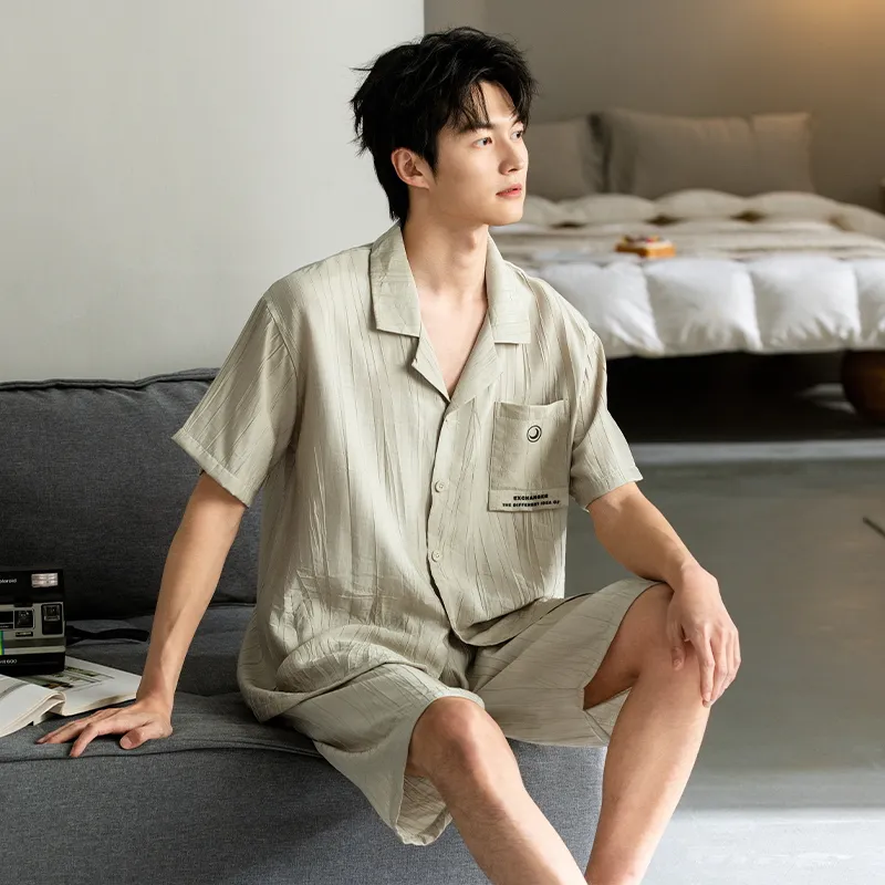 Qin Jing Pajama Set Men's Gift Box Set-5