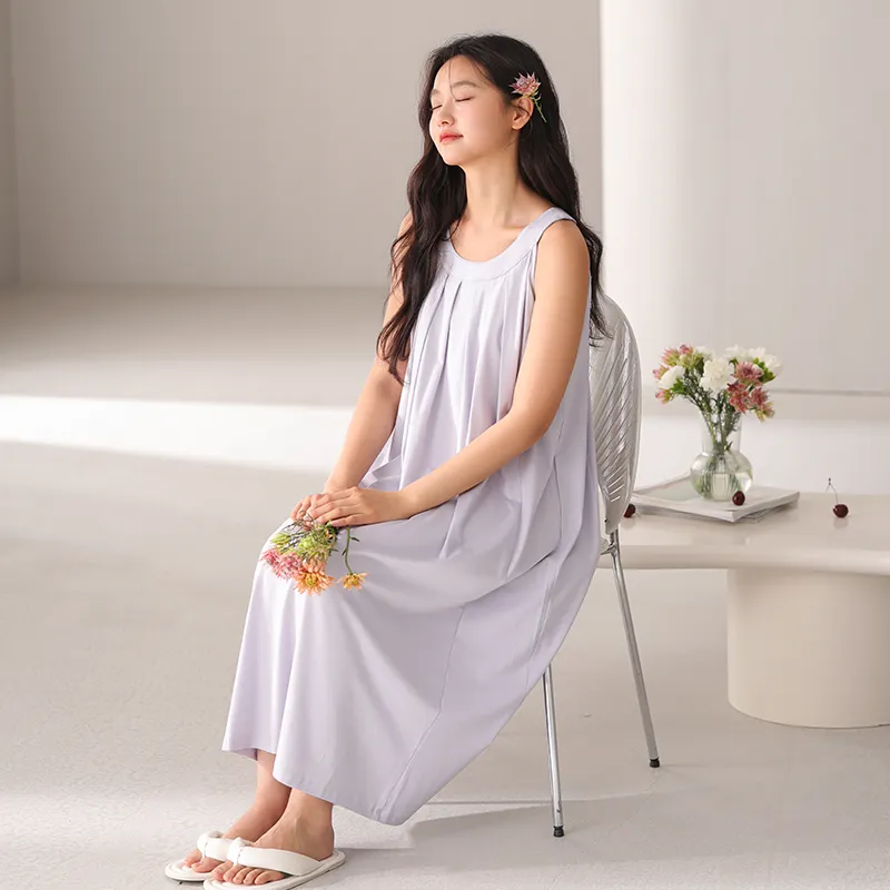 Qin Jing Nightgown Women's Gift Box Set Purple-5