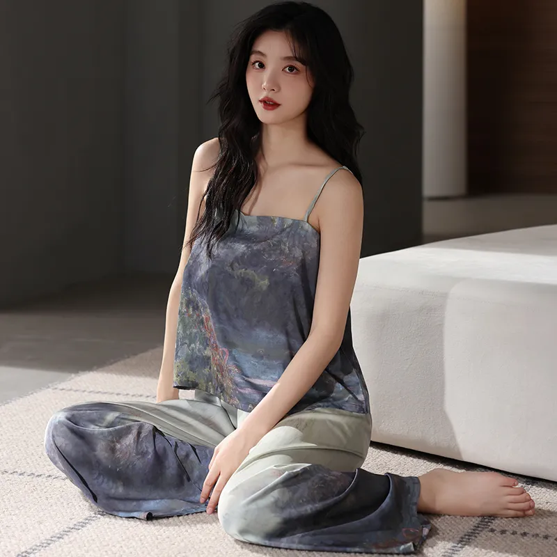 Qin Jing Pajama Set Women's Painted-6