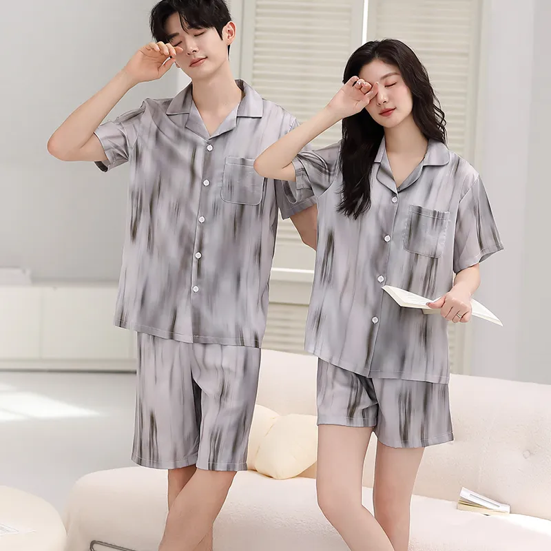 Qin Jing Pajama Set Unisex Gray-9