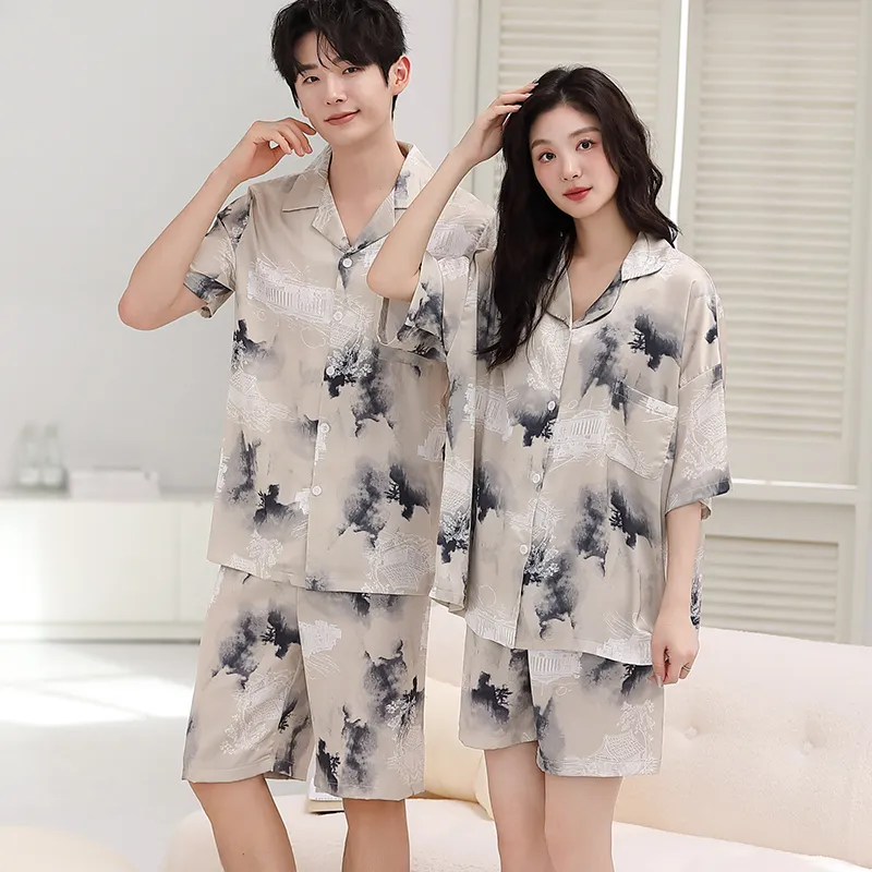 Qin Jing Pajama Set Unisex Gray-4