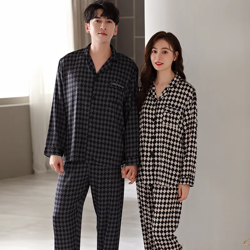 Qin Jing Pajama Set Unisex Houndstooth-2