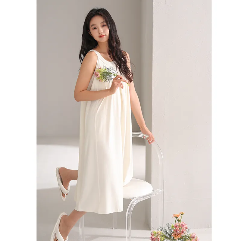 Qin Jing Nightgown Women's Gift Box Set Apricot-5