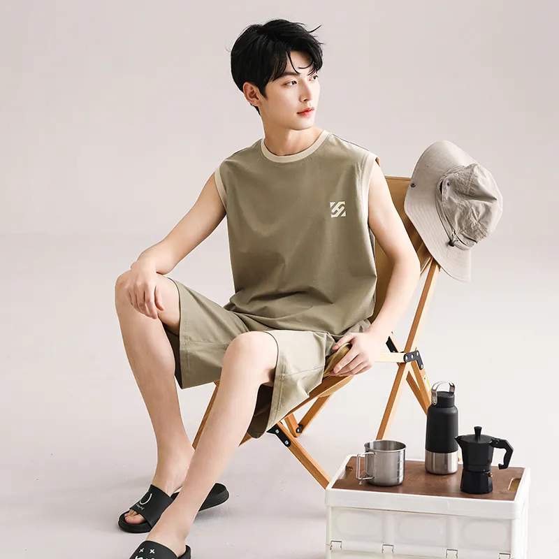 Qin Jing Pajama Set Men's Gift Box Set Light Green-3