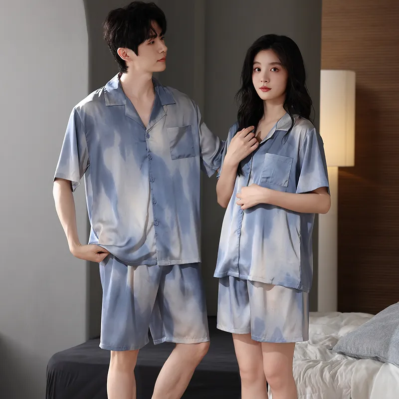 Qin Jing Pajama Set Unisex Blue-2