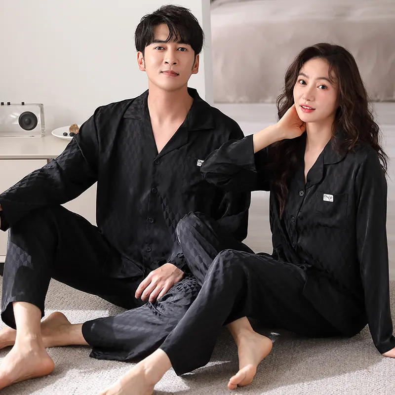 Qin Jing Pajama Set Unisex Matte Black-6