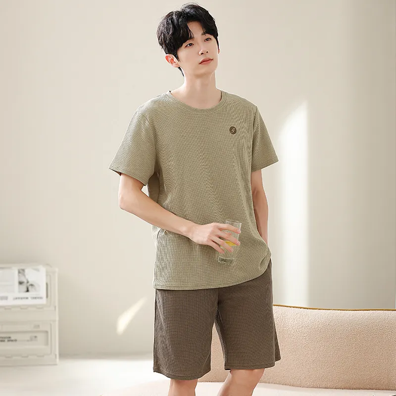 Qin Jing Pajama Set Men's Green-3