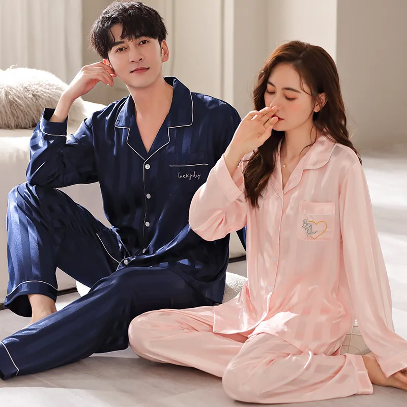 Qin Jing Pajama Set Unisex Blue Gray Pink-4