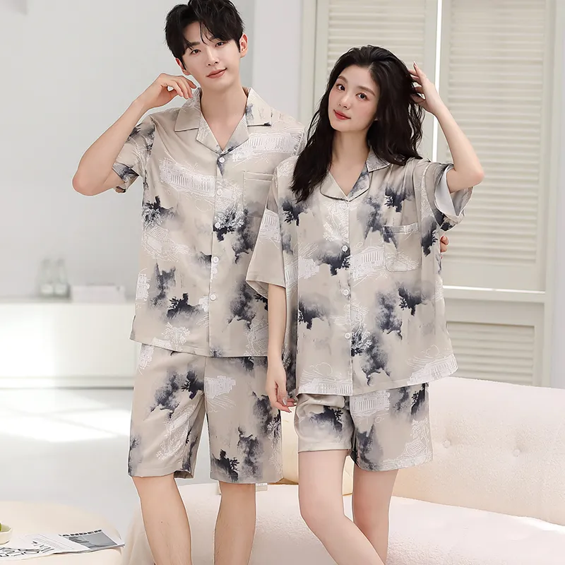 Qin Jing Pajama Set Unisex Gray-2