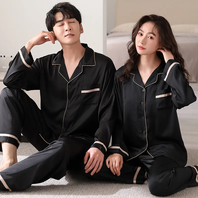 Qin Jing Pajama Set Unisex Elegant Black-4