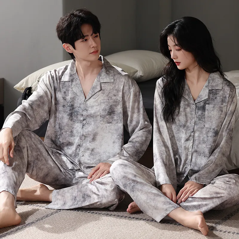 Qin Jing Pajama Set Unisex Gray-1