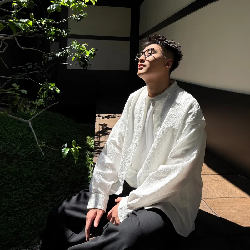 SANBAI STUDIO Shirts Unisex White-2
