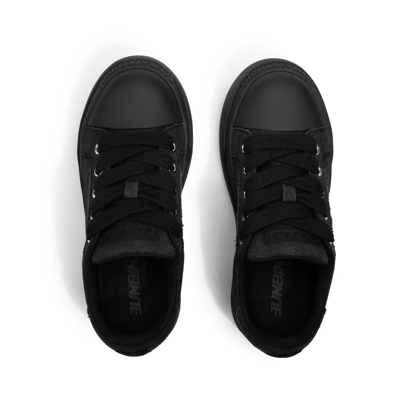 SANBAI STUDIO Height Increasing Wear-Resistant Slip-Resistant Low-Top Canvas Shoes Unisex-13