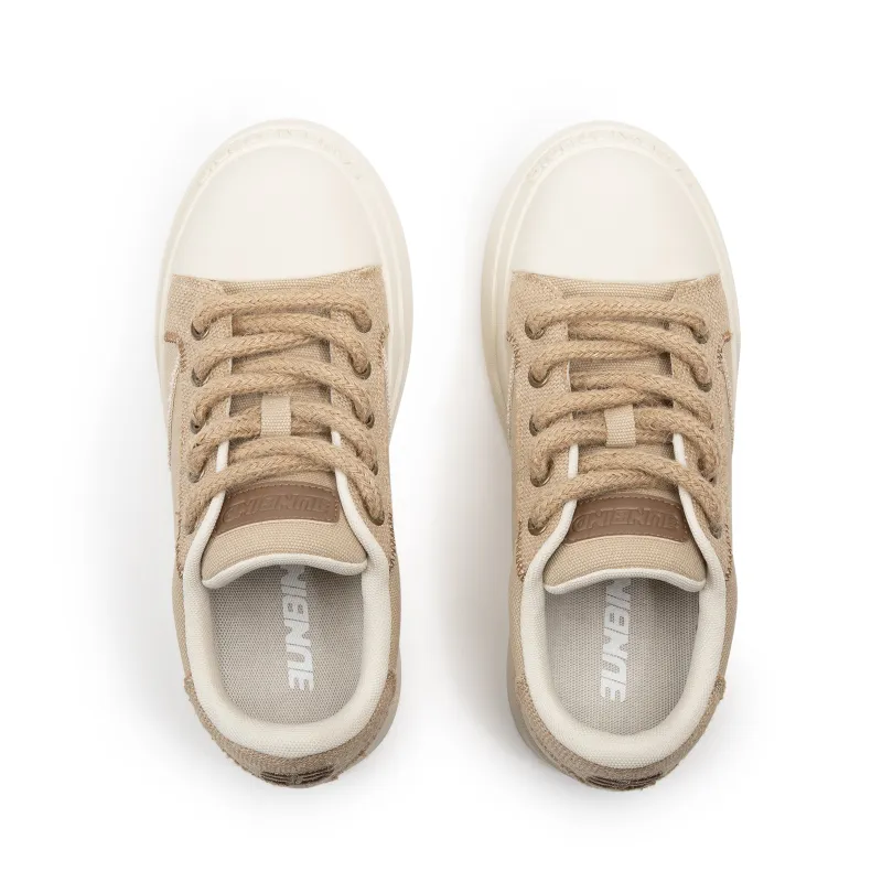 SANBAI STUDIO Height Increasing Wear-Resistant Slip-Resistant Low-Top Canvas Shoes Unisex-18