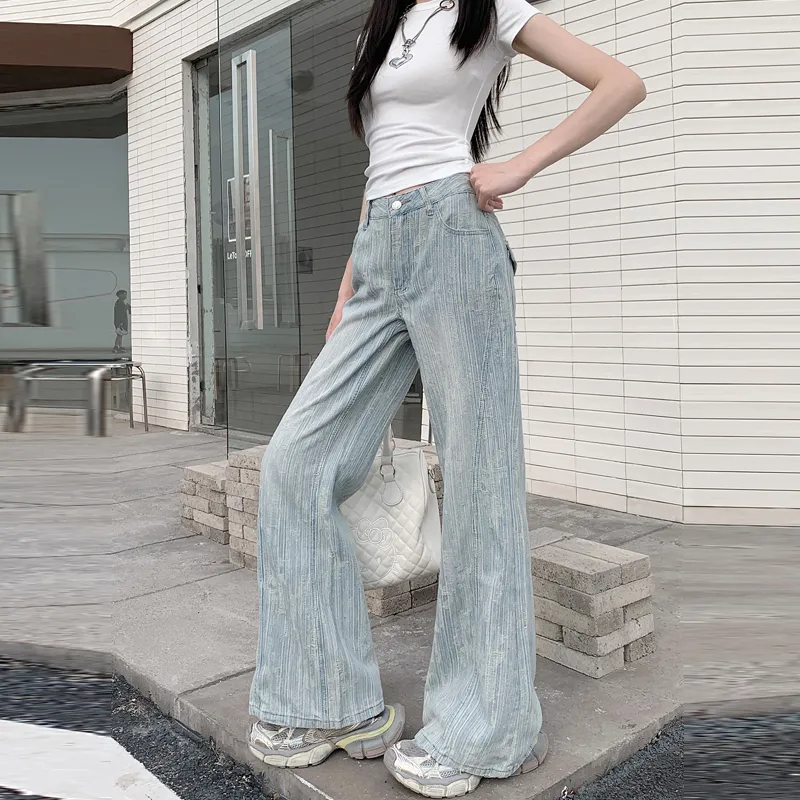 PZHK Jeans Women's Light Blue-3
