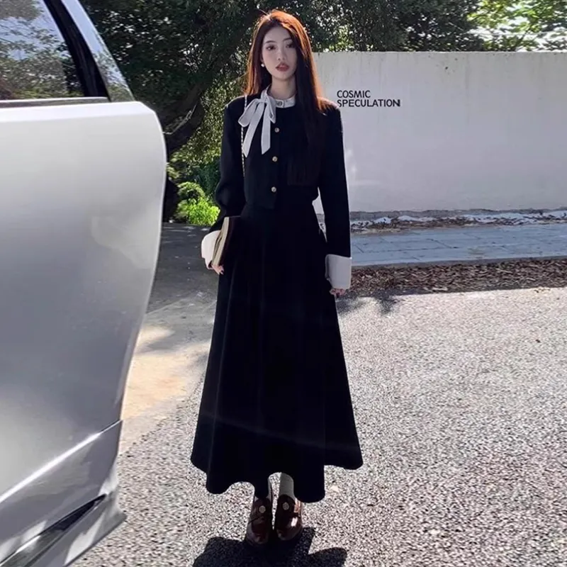 Pzhk Skirt Set Women's Black Set-3