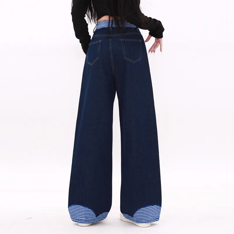 PZHK Jeans Women's Blue-3