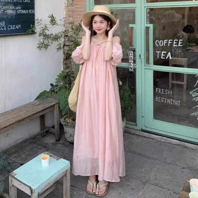 PZHK Slip Dresses Women's Lilac Pink Shopping Bag-5